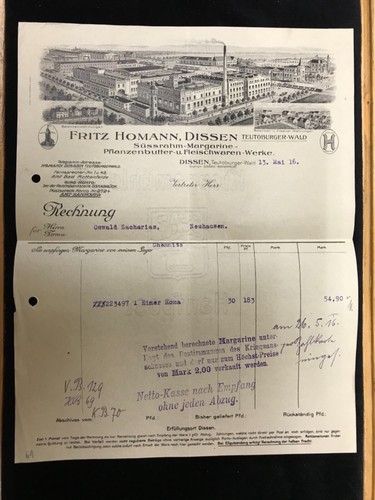Briefkopf bogen fritz - fritz, homann