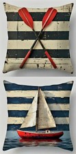 2 Stck. MARITIME Kissenbezüge