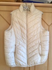 “Janina“ ärmellose Jacke Weste Damen Jacke Beige/creme Gr. 46