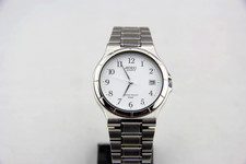 ADEC Quartz klassische Herrenuhr Edelstahl mit Datum HAU # 12453