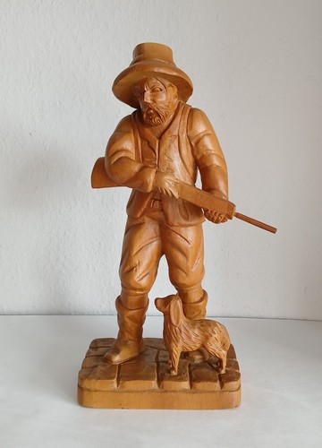 Jäger mit jagdhund - jäger, figur