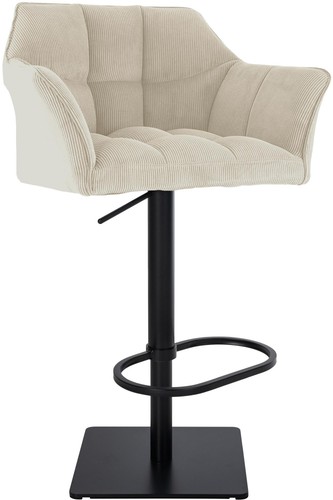 Barhocker damaso cord creme - b,