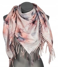 Damen Schal 110x110cm Fransen