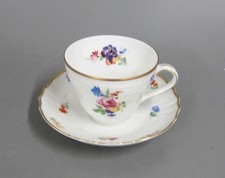 Kaffeetasse mit UT Tasse Hutschenreuther Dresden Moritzburg Blumen