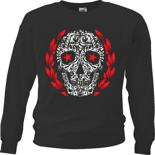 Sweatshirt vintage skull - sweatshirt,