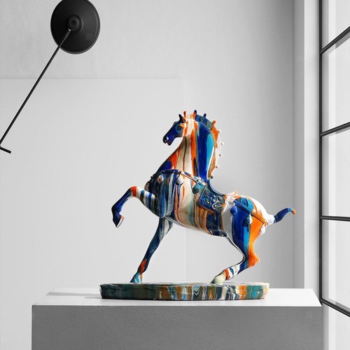 Elegante pferdefigur statue - elegante,