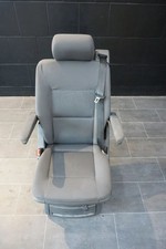 VW T5 Multivan Schienensystem 2te Reihe hinten Sitz Stoff Schwarz Drehsitz