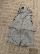 Latzhose Jeans Streifen blau