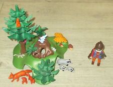 Playmobil 4204 Set Waldtiere komplett + Wald Rehe Wildschweine Förster Konvolut