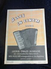 Alles in einem Band 1 Lieder, Tänze, Märsche für chromatisches Akkordeon