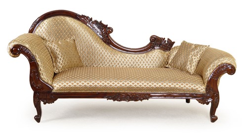 Chaiselongue aus massivholz - chaiselongue,