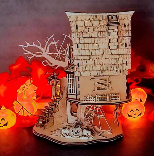 Halloween kürbis hexenhaus - halloween, kürbis-hexenhaus