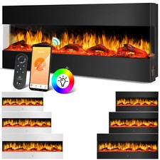 KESSER® Wandkamin Elektrokamin 3D Elektrischer Kamin Heizung 9 Modi LED Flammen