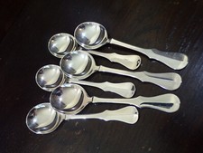 Robbe & Berking Modell ALT-KOPENHAGEN Bouillonlöffel 6 Personen Silber 150er TOP