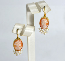 Ohrringe Silber 925 Kameen