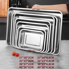 BBQ Edelstahl Tropfschale Grillpfanne Grillschale Marinierschale Gemüseschale DE