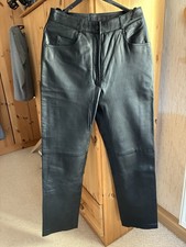 Damen Lammnappa Lederhose Gr.38 Schwarz Echt Leder