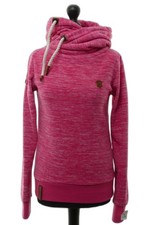Naketano Lecker Mädsche Damen Fleecepullover Pullover S pink Kapuze Fleece