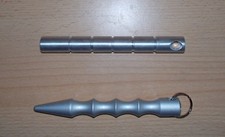 2 x Kubotane (Schlagkraftverstärker) beide aus Aluminium in silber, neu!