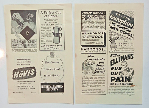 Vintage 1942 hovis - x, hovis/huntley