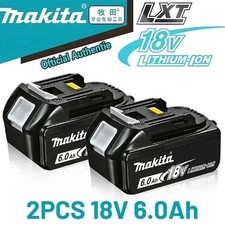 Makita Original BL1860 18 V 6,0 Ah Lithium-Ionen Bediengerät Akku UK *DOPPELPACK*