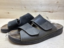 HELIX HERREN SANDALEN SANDALETTEN SLIPPER PANTOLETTEN GR:48 UK:12.5 SCHWARZ