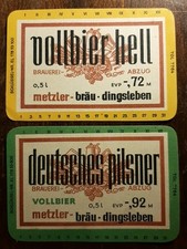 Bieretiketten, DDR
