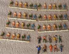 52 Preiser / Merten H0 Figuren, Reisende, Bauarbeiter