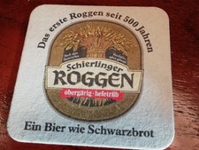Bierfilzl   Schierlinger ROGGEN  - Ein Bier wie Schwarzbrot
