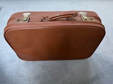 Alter stabiler kleiner  Lederkoffer - Reisekoffer - Dekokoffer - Aufbewahrung