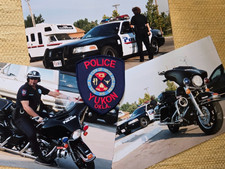 US Police Patch + 3 x DIN A 4