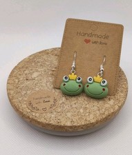 Ohrringe Ohrhänger Frosch Grün