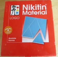 Logo Verlag Nikitin Material Quadrate (N3) Lernspiel Formen Kombinationsvermögen