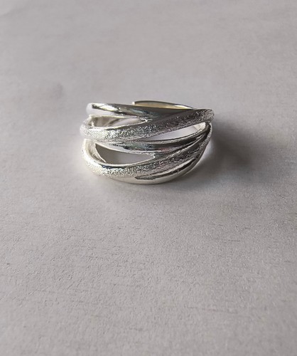 925er silberring matt - silberring,