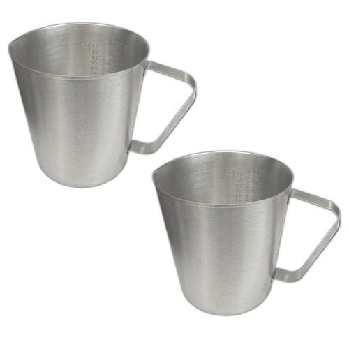 Edelstahl messbecher l - edelstahl,