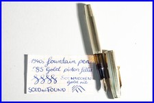 SOLID 585 14K GOLD Füller 14K M SOENNECKEN flex Feder KOLBEN FÜLLER 1940