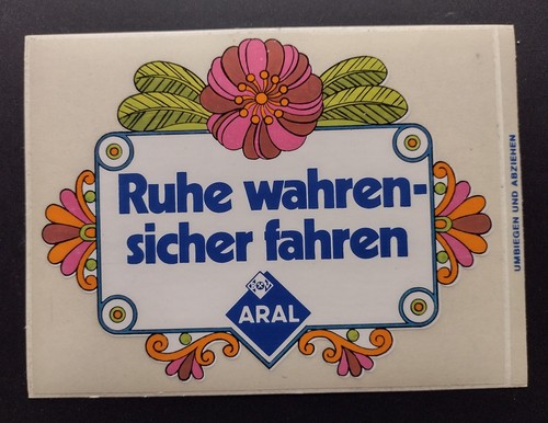 Aral aufkleber 60er 70er - /,