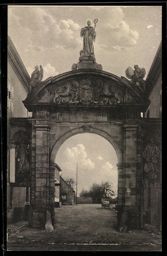 Schwarzach altes tor kloster - altes,