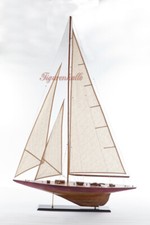 SEGELBOOT SEGELSCHIFF MODELL SEGELYACHT HOLZ MARITIM STANDMODELL SCHIFF DEKO NEU