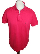 Tommy Hilfiger Poloshirt Gr. M Herren Regular Fit hemd 2009 Rosa  74 CM