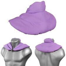 Nackenhörnchen mit Stehkragen flieder; Nackenkissen für Mikrowelle und mehr