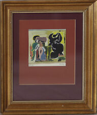 Heinz Friedrich Kirchner (1926-2000). Figurengruppe. 1950. Gouache. Signiert.