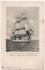 alte Litho-Ak, S.M. Schulschiff Gneisenau untergegangen 16.12.1900, ungelaufen