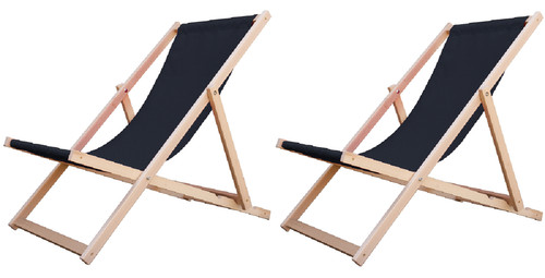 Set mit strandliege - 2, faltbar