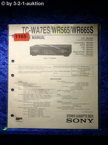 Sony service manual wr565 - service,