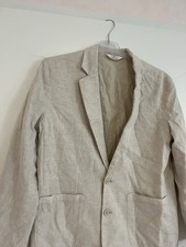 H&M Leinenanzug Beige Herren