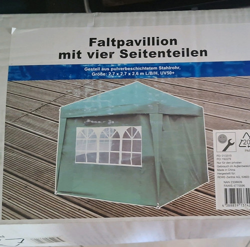 Rewe zentral faltpavillon - ag,