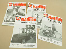 4 Prospekte Manitou MC 20 25 30 H 4 RM 25 30 MC40H 4RE 25 30 RH Stapler 70er Jah