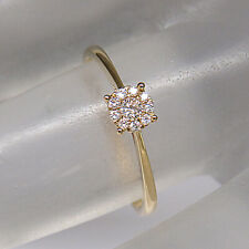 Verlobungsring Ring mit 0,10ct TW-si Brillant in 750/18K Gelbgold