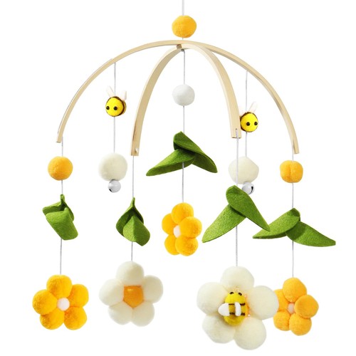 Baby mobile mit filzbällen - baby,